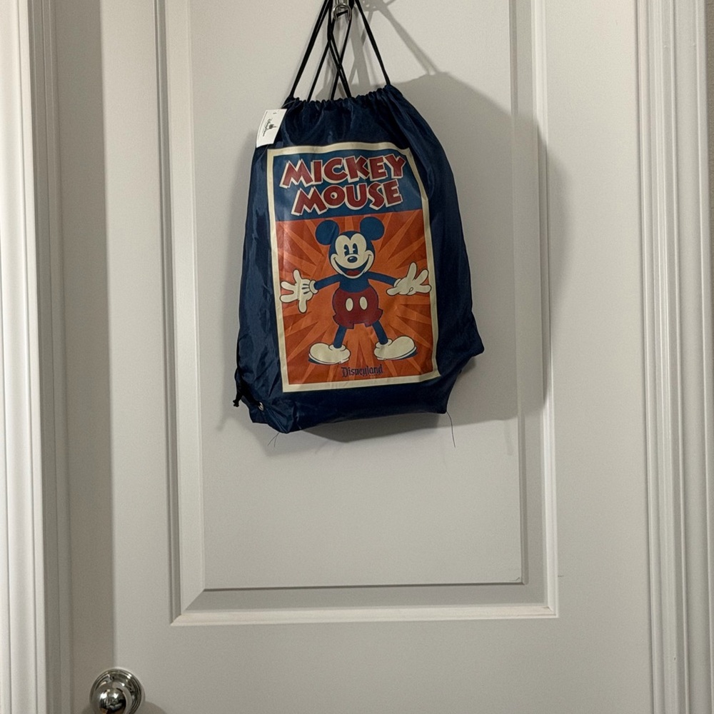 Mickey Mouse Blanket with Drawstring Bag
